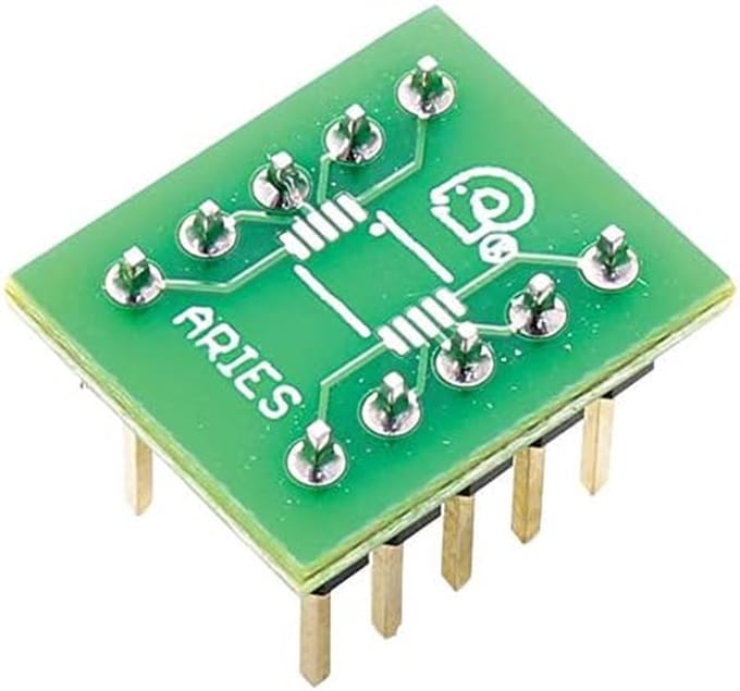 Adapter Board - Converter Module - Componenten Prototypen - 10MSOP naar DIP - 2.54mm Pitch - Groen
