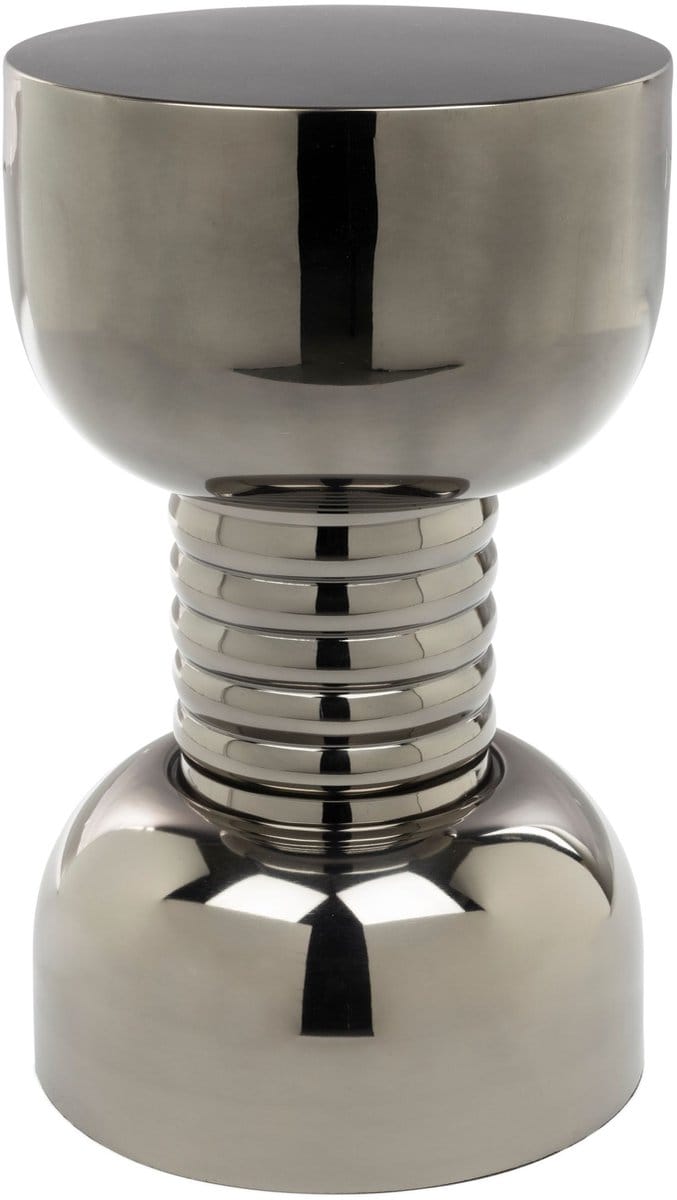 Bold Monkey Gonna Make You Sweat Bijzettafel Rond 29 cm Metaal Zilver