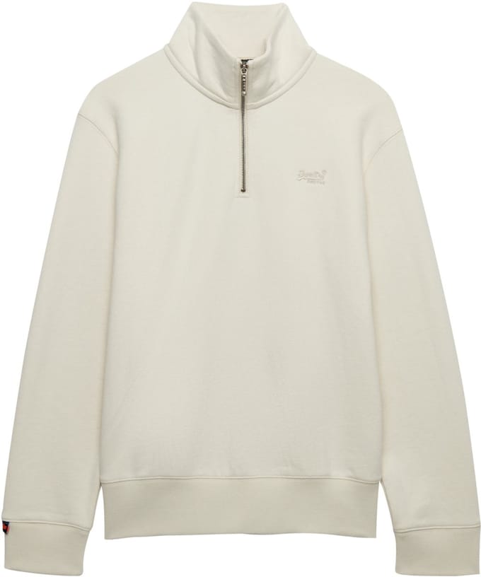 Superdry - Essential Logo Half Brushed Zip Hoodie - Heren - Hoodies
