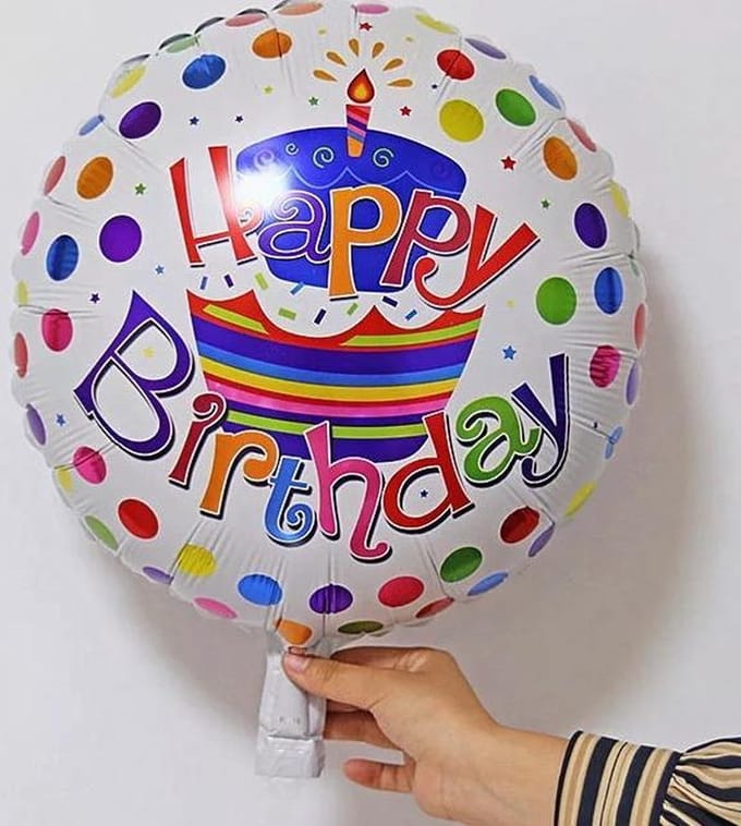 happy birthday ballon , verjaardags-ballon