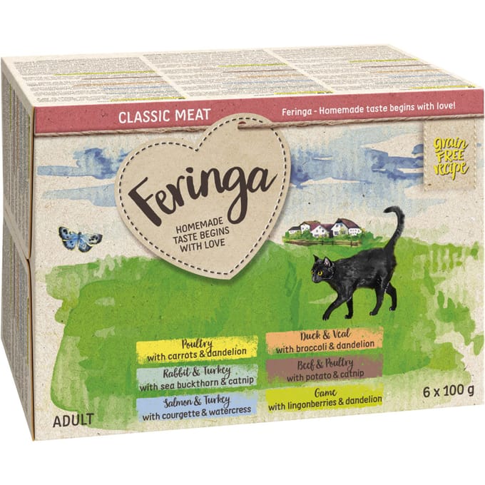 6x100g Kuipje I (6 soorten) Feringa Kattenvoer