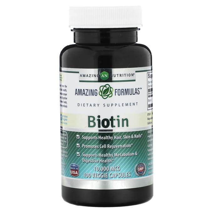 Amazing Nutrition, Biotine, 10.000 mcg, 100 vegetarische capsules