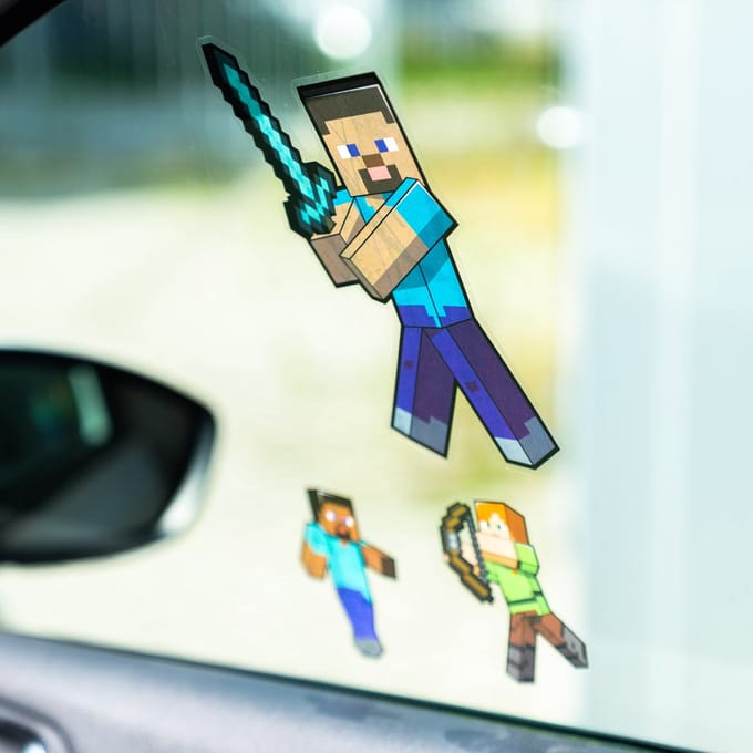 Mojang Studios - Minecraft - Set Raamstickers - Bureaustickers