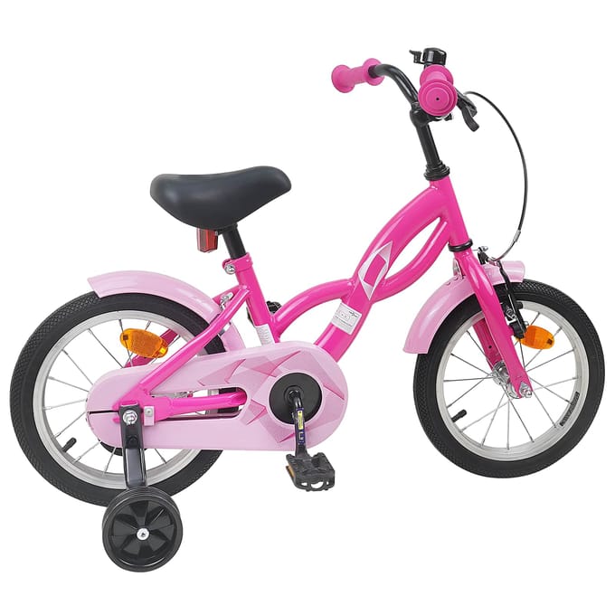 vidaXL - Kinderfiets - 12 - Inch - voor - 2-4 - jaar - oud - Donkerroze