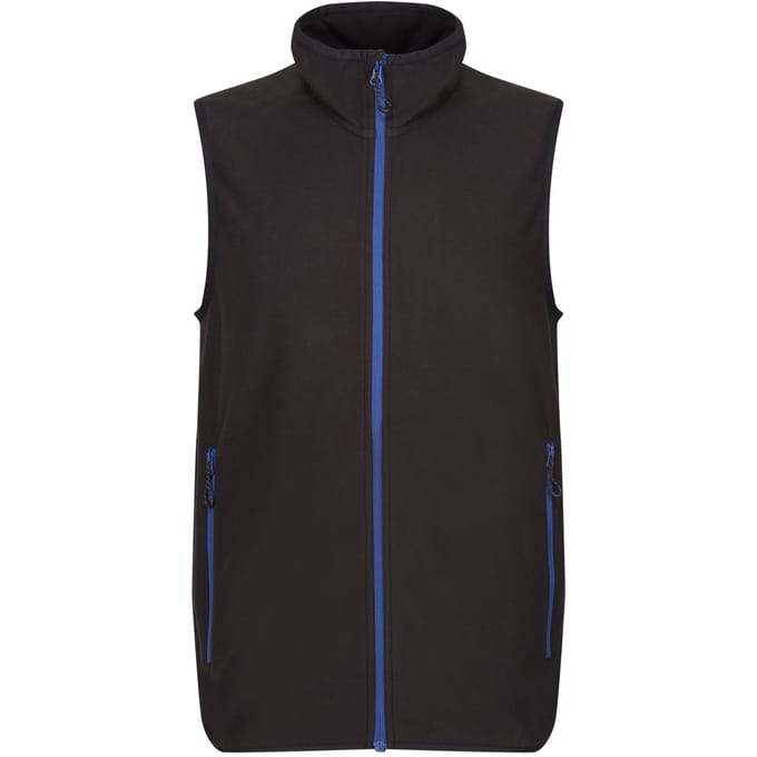 Regatta Heren Navigate Fleece Gilet (Zwart/Nieuw Royal)