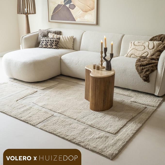 Studio Clarice Wollen vloerkleed - Judith Pebble Greige - 160x230cm