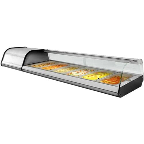 GGM Gastro Tapas-Kühlvitrine Premium PLUS - 8x GN 1/3 Zilver