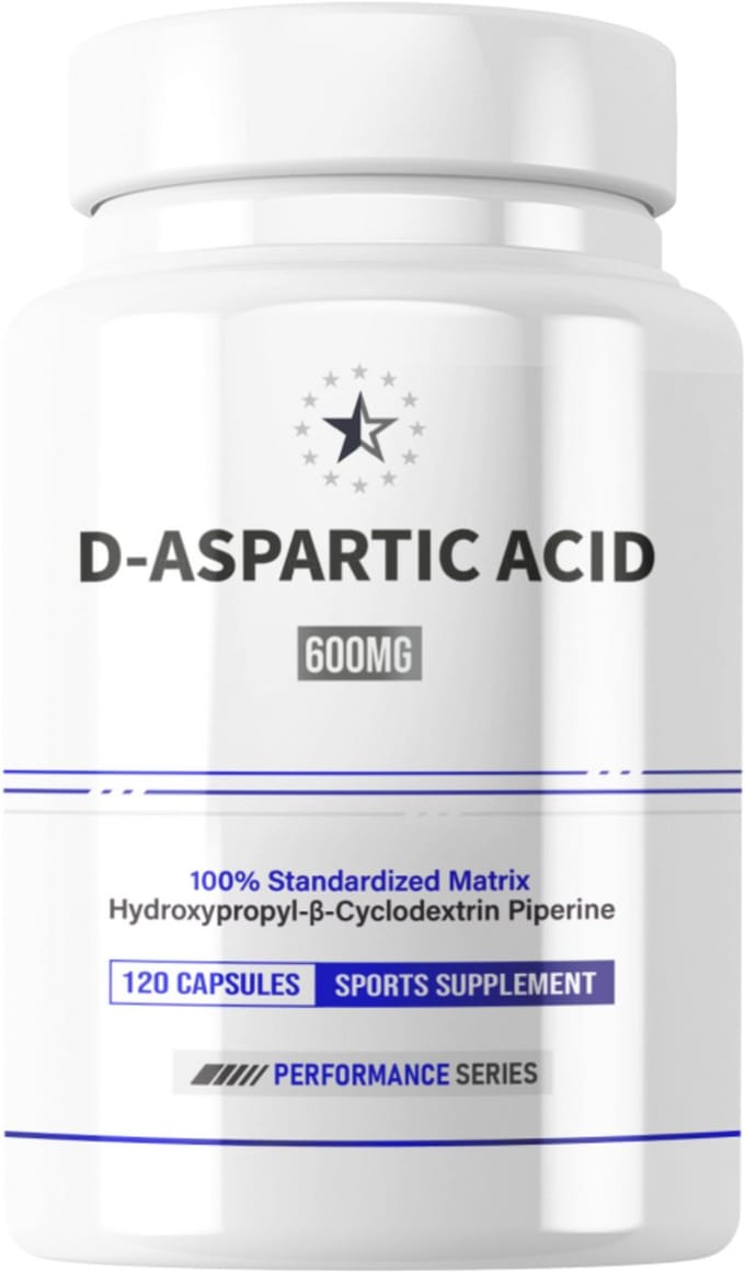 D-AA (D-Aspartic Acid) met HydroPerine™ - 120 Capsules -
