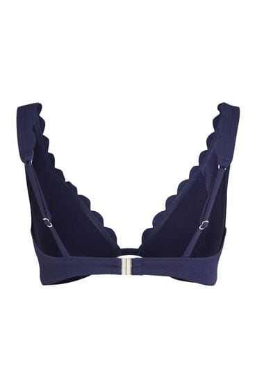 Hunkemöller Niet-voorgevormde beugel bikinitop Scallop Blauw