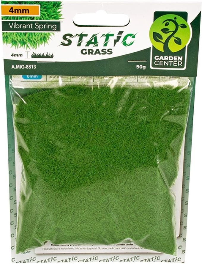 AMMO by Mig Jimenez Modelbouwdecoratie - MIG 8812 Static Grass - Vibrant Spring - 2mm - 50gr. Kunstgroen