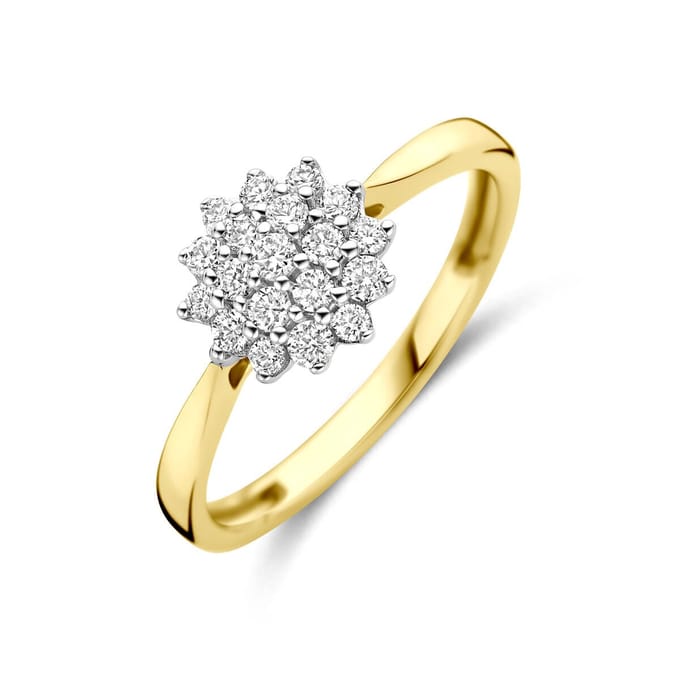 14K Bicolor Gouden Ring Lab Grown Diamant 0.33ct H SI – 4209110
