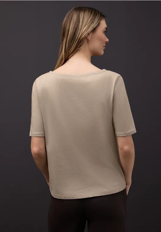 Shirt met boothals