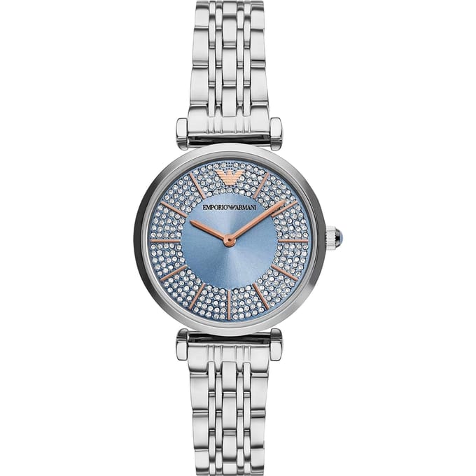 Emporio Armani Dameshorloge Kwarts Grijs