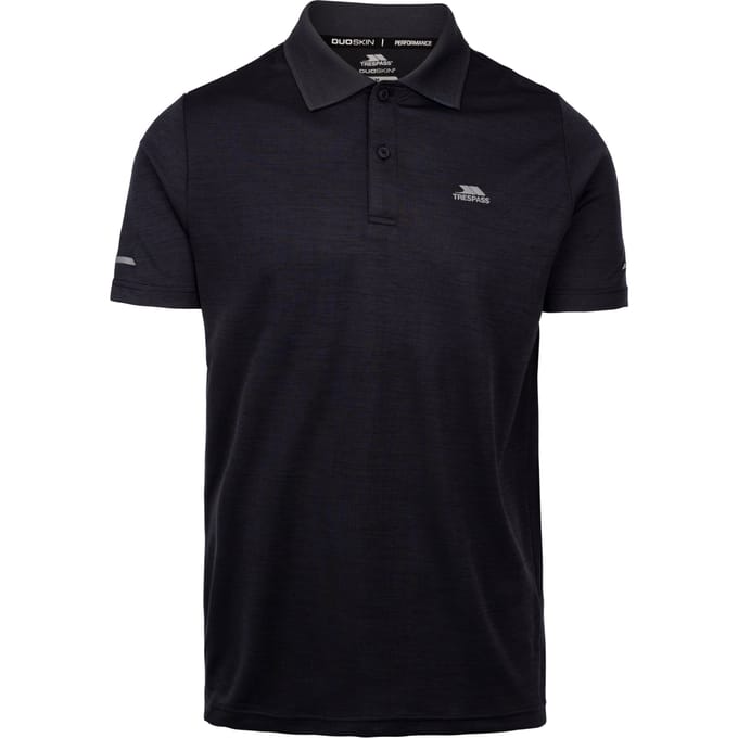 Trespass Heren Mckay Active Poloshirt (Donker Vuursteen Marl)