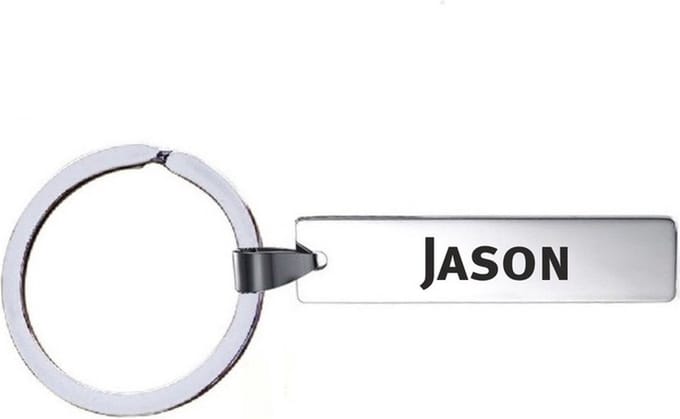 Sleutelhanger Met Naam - Jason - RVS