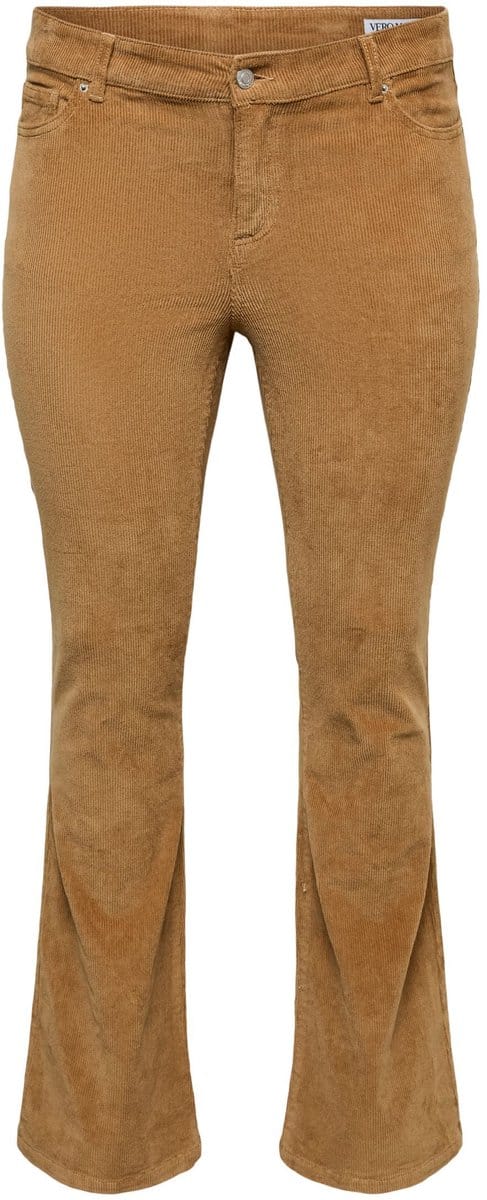 Vero Moda Curve Broeken VMCSIRI Mid rise Corduroy Broek
