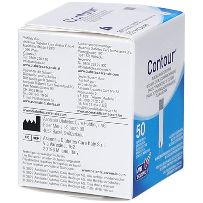 Ascencia Contour Teststrips 50