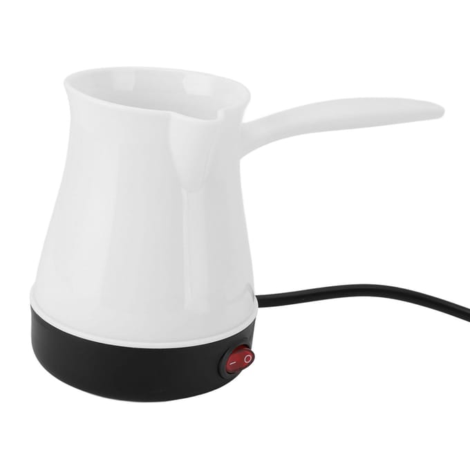 Elektrische Turkse Koffieketel 300ML Snelle Gelijkmatige Verhitting Roestvrij Staal Turkse Elektrische Koffie L(for 6.5-9kg) zwart
