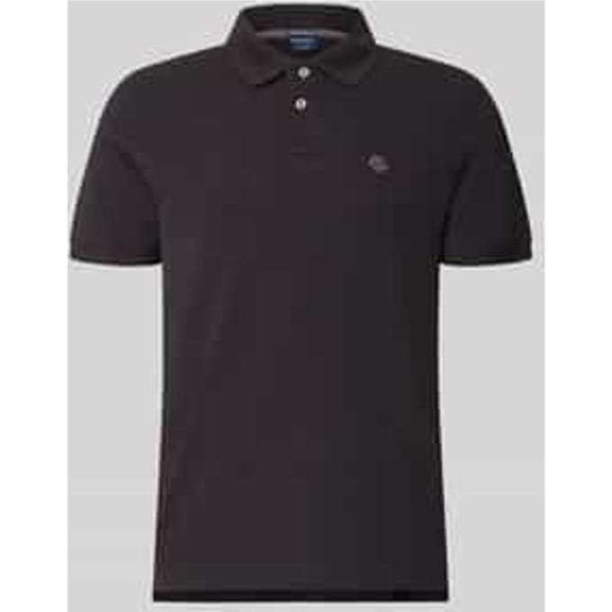 regular fit poloshirt met labelstitching