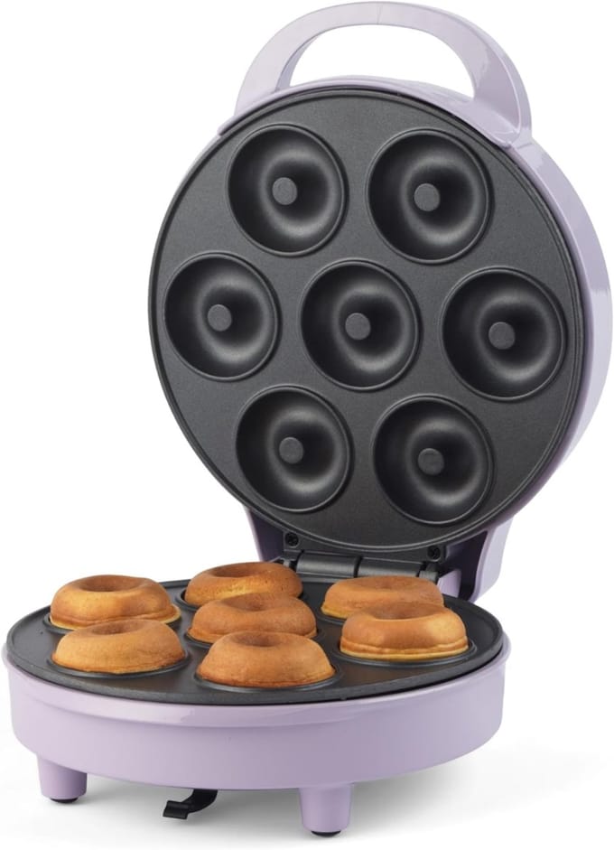 AMA® Donutmaker - Donut Machine - Donut Maker - ‎21x11x26cm - Paars