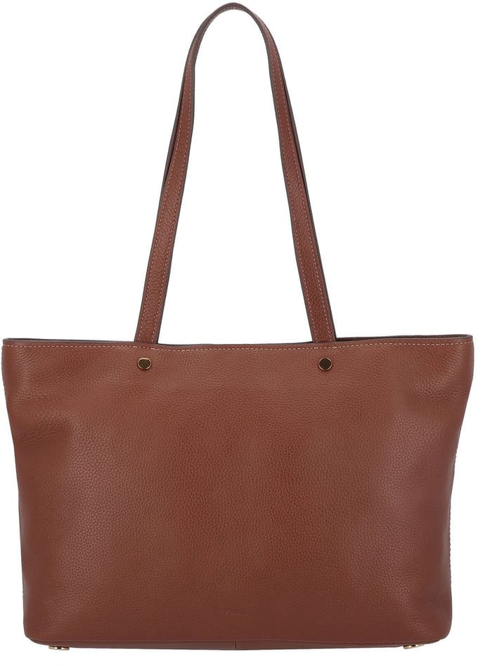 FOSSIL Schoudertas Jessie Top Zip Tote Brown Lichtbruin