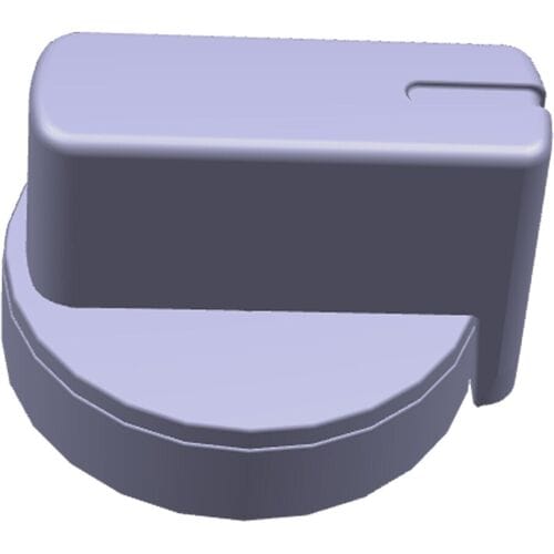 AEG knop, index, zwart, 140106117116
