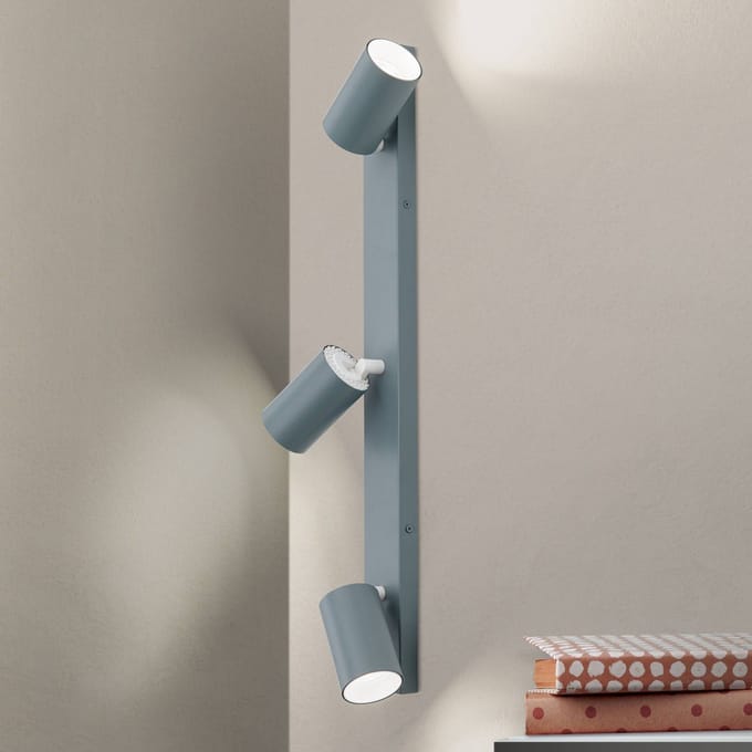 ORION Penn plafondspot, lichtgroen, lengte 60 cm, aluminium