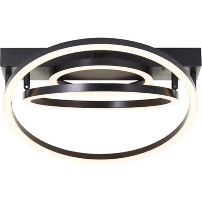 Brilliant Pedley - Plafondlamp - LED 30W - Zwart - 3-step-dimbaar