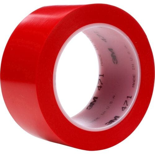 3M 471F 471R50 PVC-plakband Rood (l x b) 33 m x 50 mm 1 stuk(s)
