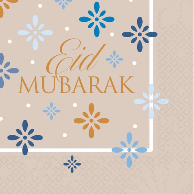 Amscan by Riethmuller - Riethmüller - Servetten - Eid Mubarak (16 stuks)