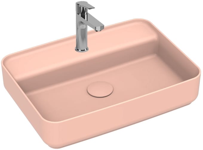 Isvea Infinity Wastafel Rechthoekig - Zalmroze