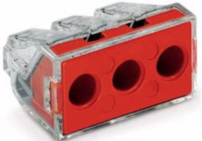 5 stuks Wago lasklem geschikt voor 3 x 2,5 t/m 6 mm² massief draad