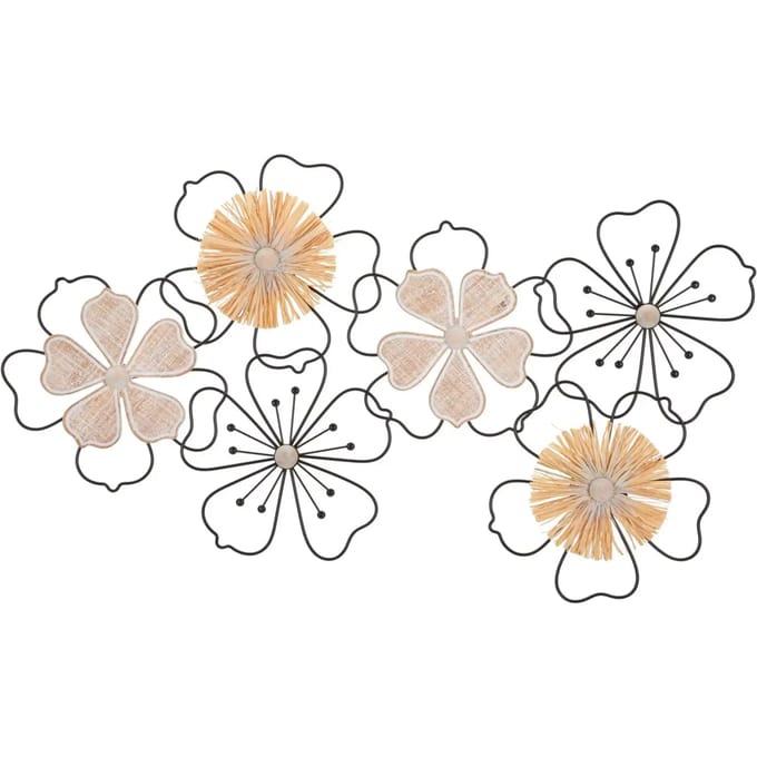 Wanddecoratie Iron/wood Wall Panel Itis 75×3,5×42 cm