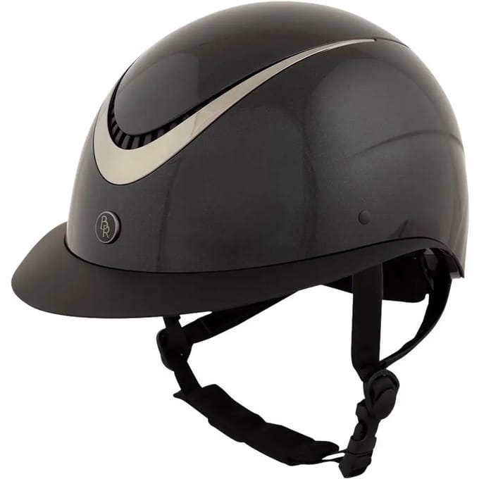 Rijhelm met polovizier BR Equitation Thêta Plus Glossy