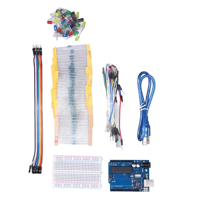 Basis Starter Kit PCB Metaal Beginners Elektronische Componenten met Gratis PDF Tutorial Compatibel voor R3