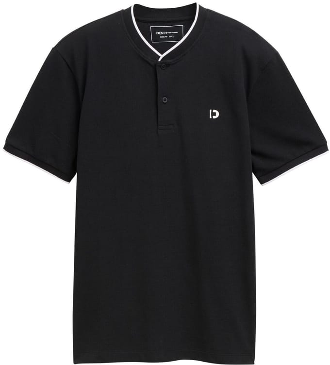 Tom Tailor Denim - Polo met bomberkraag - Maat XS - Black