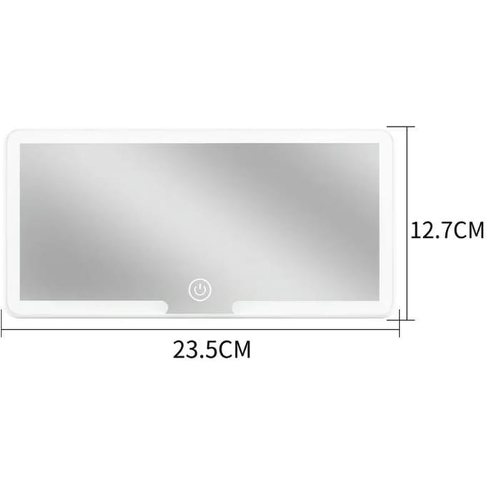 LED Lichtmodus Traploos Dimmen Zonneklep Make-upspiegel Oplaadbare Touch Sensor Make-upspiegel Handige Auto Make-upspiegel