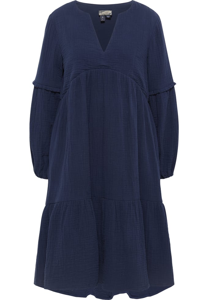 Dreimaster midi-jurk Dames marine