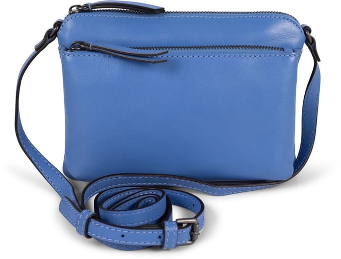 Bag2Bag Leren Compacte Schoudertas Lucca Blauw