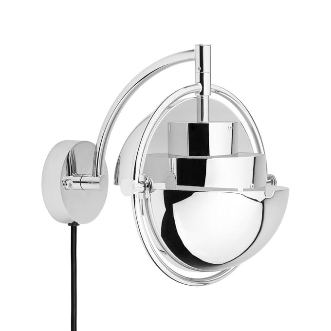 Gubi wandlamp Multi-Lite, chroom, metaal, G9
