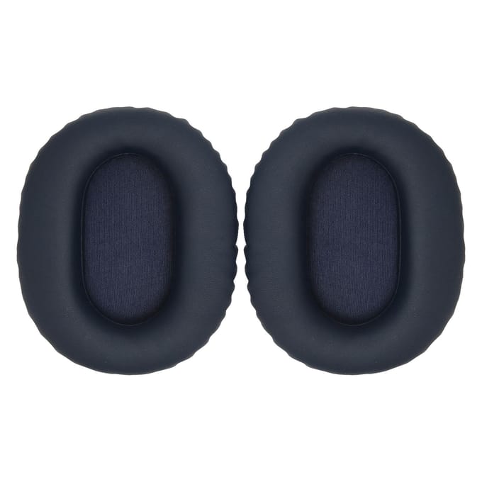 2 pièces Coussinets d'oreille de remplacement Cuir protéiné doux Mousse d'isolation phonique Coussinets d'oreille épaissis pour WH black