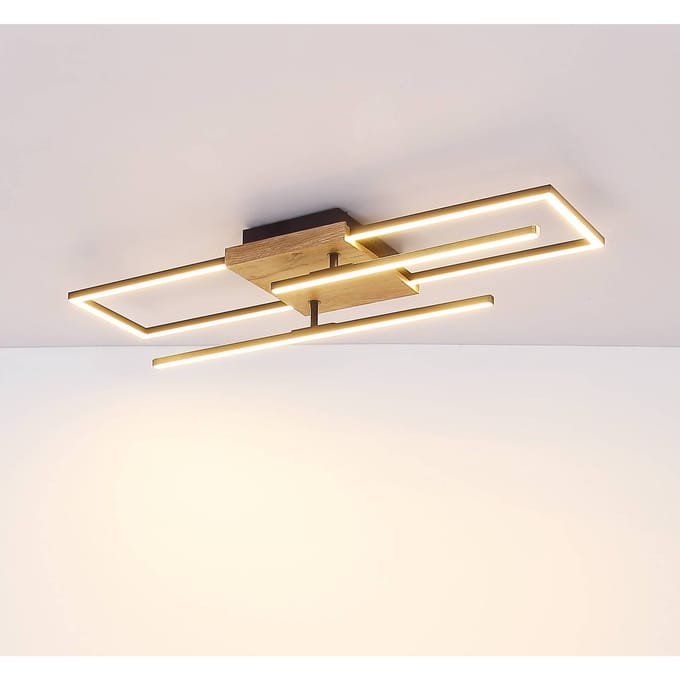 Globo - plafonniere - Kendra - zwart - metaal - LED - 67276-24