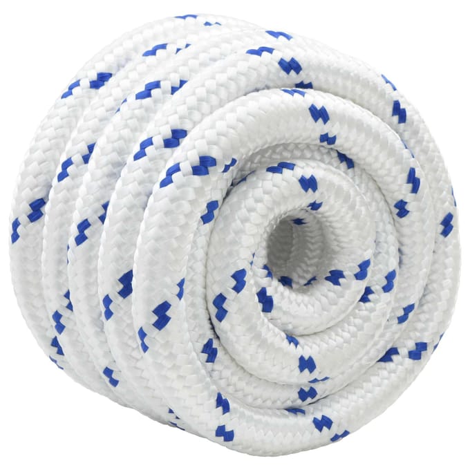 vidaXL - Boottouw - 4 - mm - 5 - m - Wit - en - Blauw