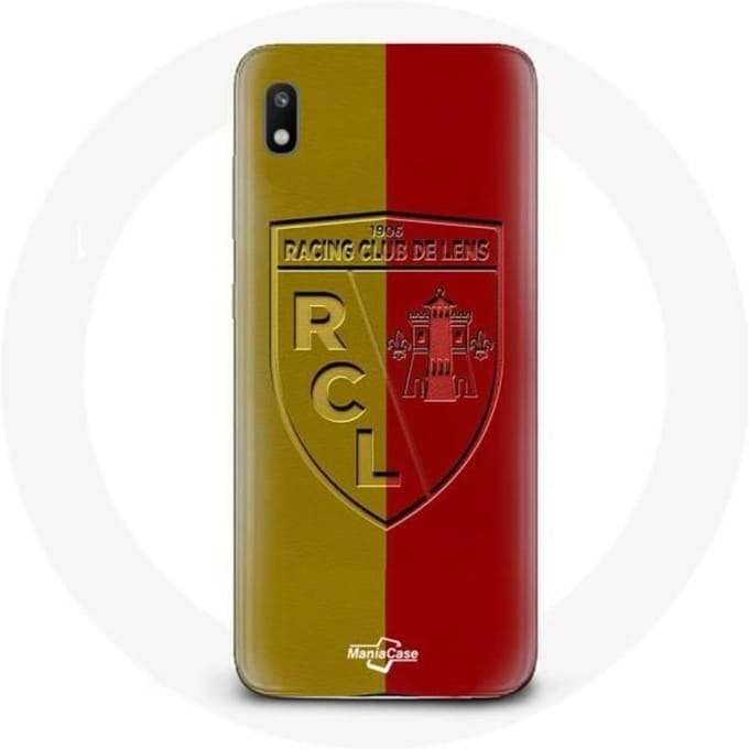 Coque - Maniacase - Samsung Galaxy A10 - Souple - Logo jaune et rouge - Protection décorative noir