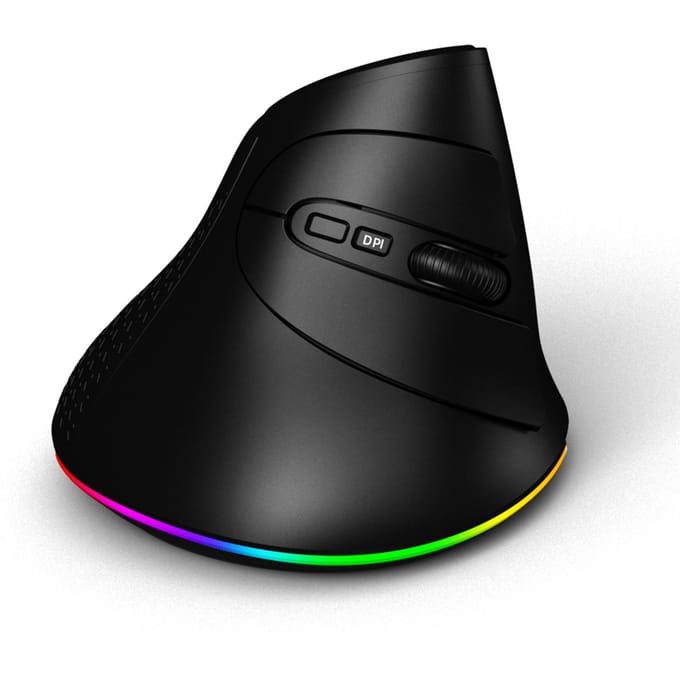 Draadloze Dual-mode Muis  2.4GBT5.1  Computermuis  Gaming Muis  Ergonomisch  Stil  Windows zwart