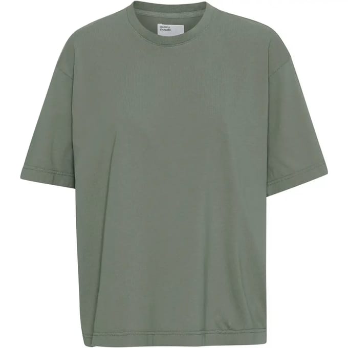 Dames-T-shirt Colorful Standard Organic oversized dusty olive