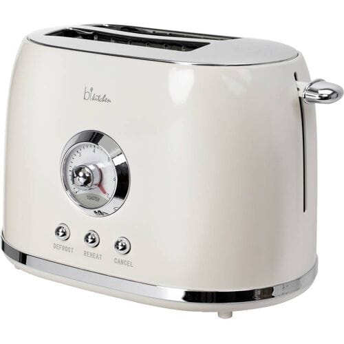 BiKitchen nostalgia 200 Broodrooster Toastfunctie Crèmewit (glanzend)