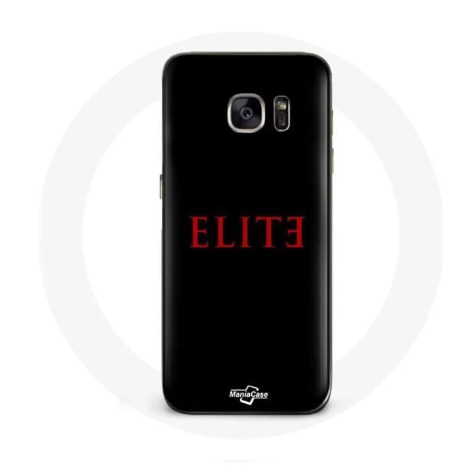 Coque pour Samsung Galaxy S6 Edge Elite Saison 5 Logo Rouge Fond Noir