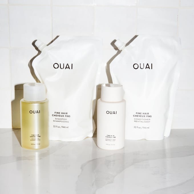 OUAI Navulling Shampoo voor Fijn Haar 946ml