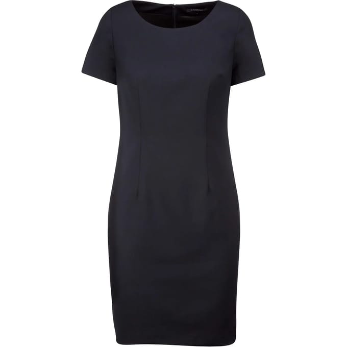Jurk Dames 44 NL (46 FR) Kariban Navy 64% Polyester, 34% Viscose, 2% Elasthan